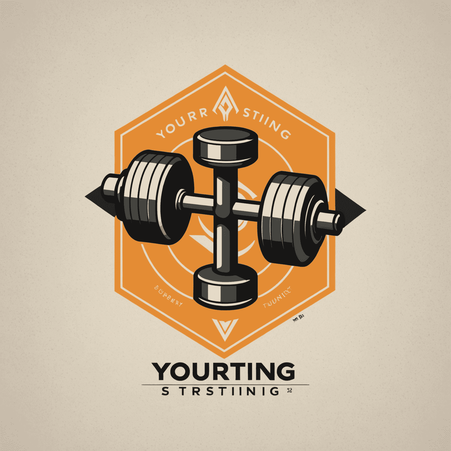 yoursting Logo - Ein stilisiertes 'Y' mit einem Hantel-Symbol