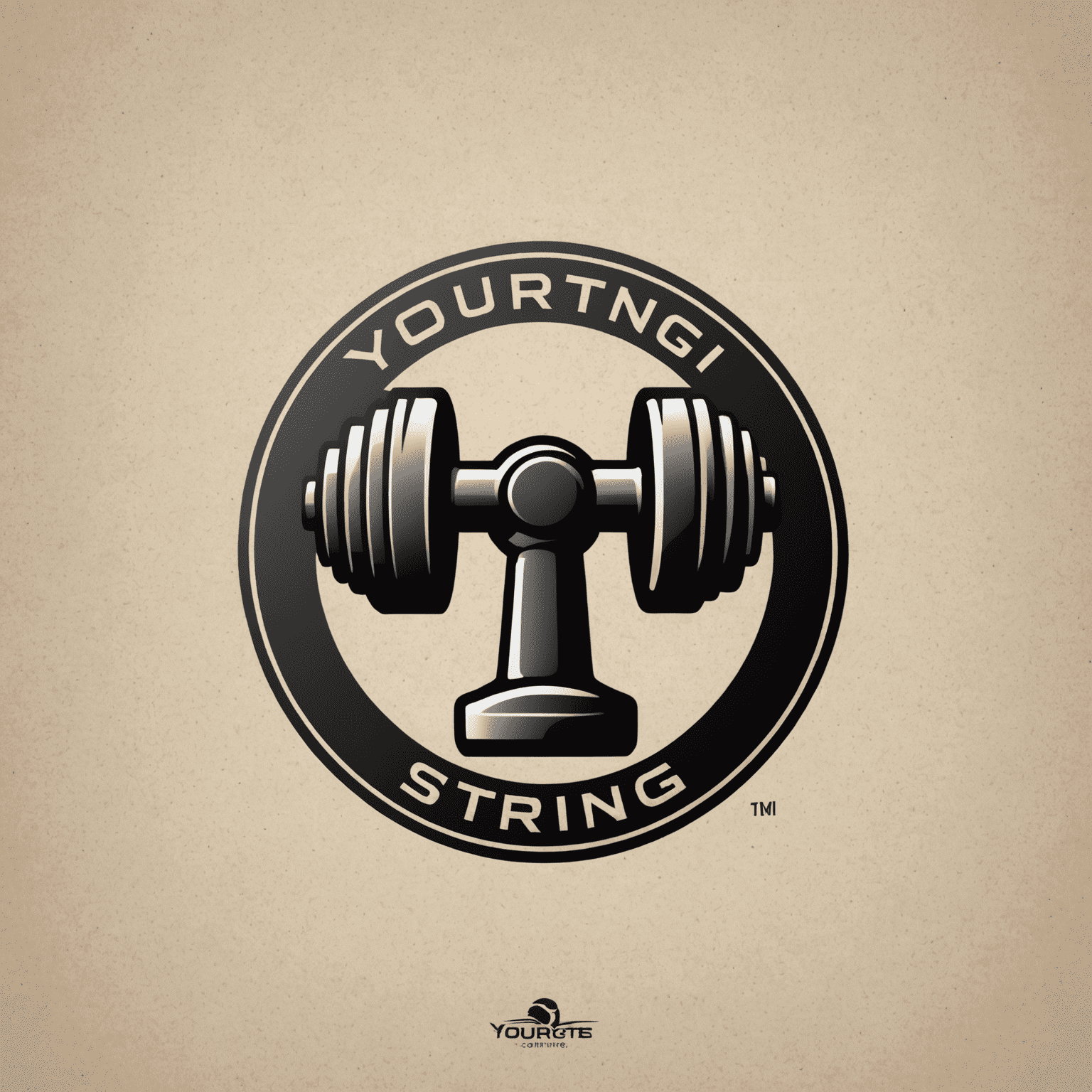 yoursting Logo - Ein stilisiertes 'Y' mit einem Hantel-Symbol