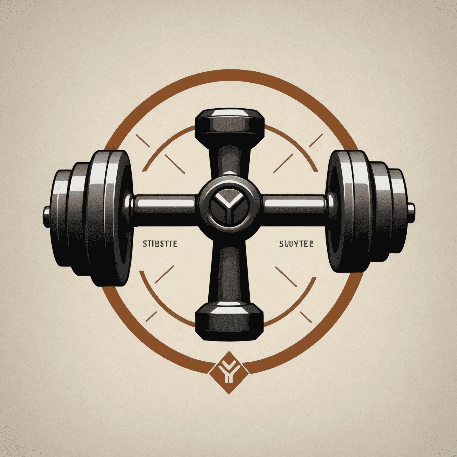 yoursting Logo - Ein stilisiertes 'Y' mit einem Hantel-Symbol