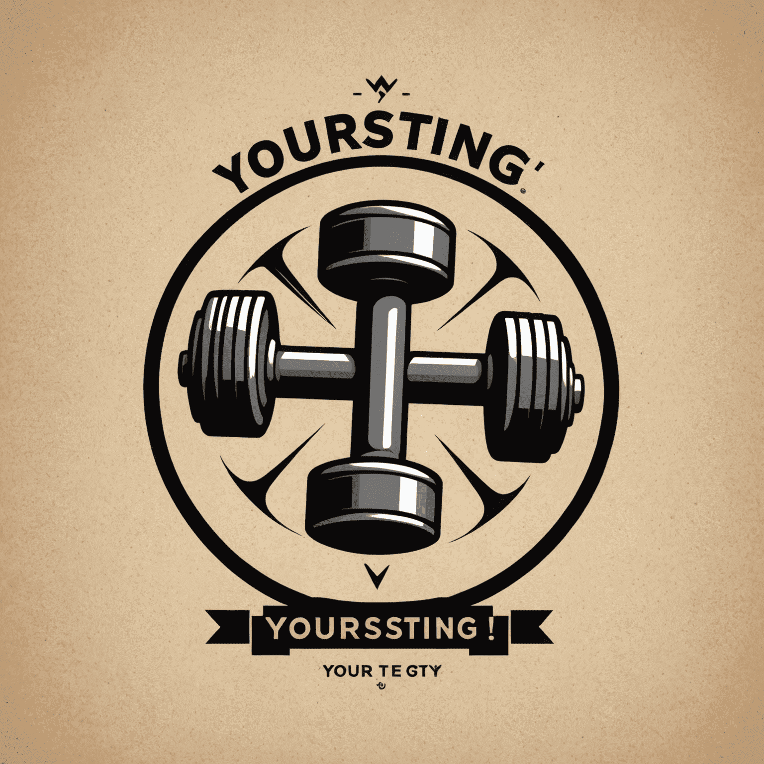 yoursting Logo - Ein stilisiertes 'Y' mit einem Hantel-Symbol