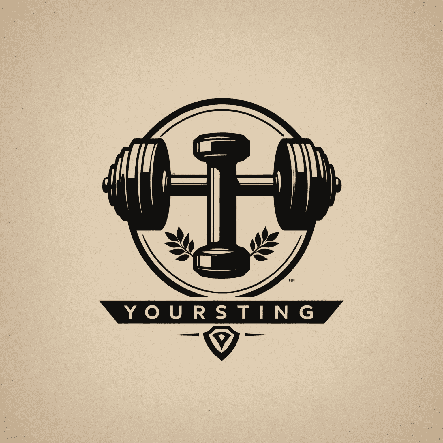 yoursting Logo - Ein stilisiertes 'Y' mit einem Hantel-Symbol