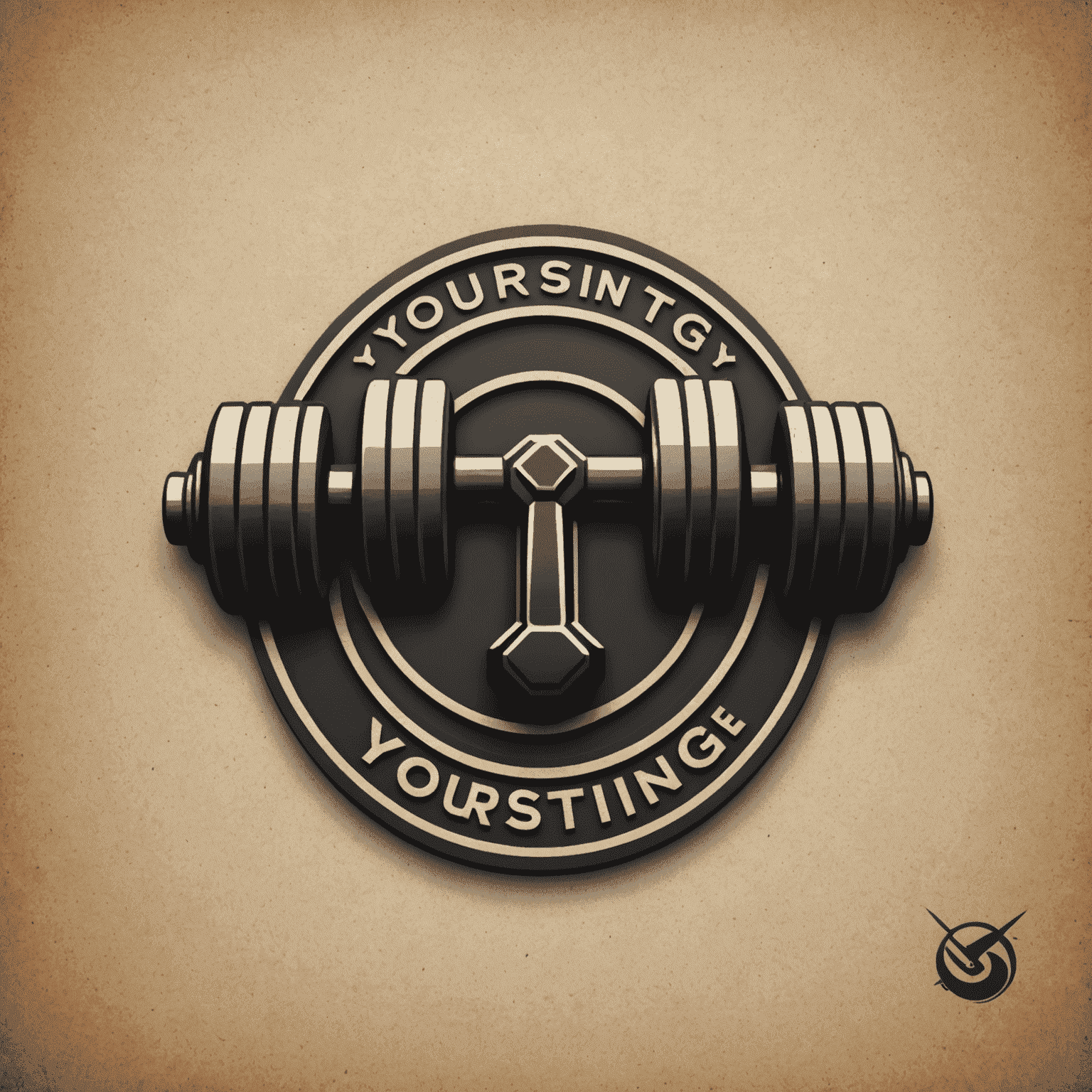 yoursting Logo - Ein stilisiertes 'Y' mit einem Hantel-Symbol